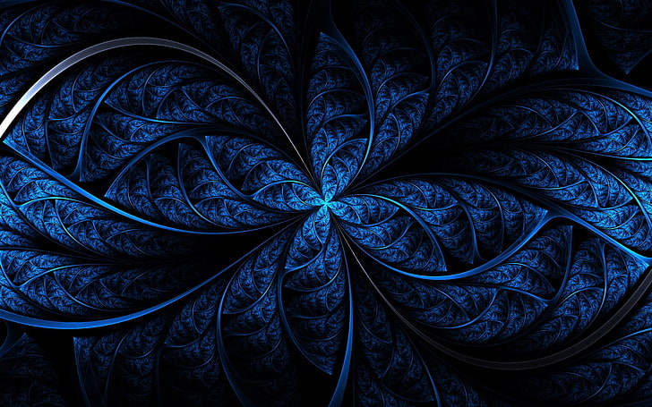 pola, warna, cahaya, biru, gelap, Wallpaper HD