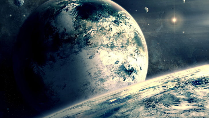 ศิลปะอวกาศดาวเคราะห์ดวงดาวอวกาศศิลปะดิจิทัล, วอลล์เปเปอร์ HD