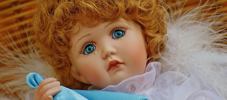 anjo, crianças, boneca de colecionadores, bonitinho, boneca, engraçado, anjo da guarda, triste, doce, brinquedos, HD papel de parede