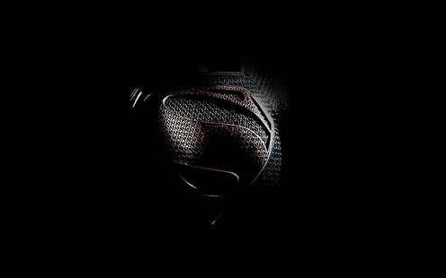 черно, мъж, минималистичен, филм, филми, стомана, супермен, HD тапет HD wallpaper
