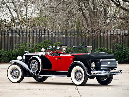 1930, 487 2336, кабриолет, капот, двойной, дуэзенберг, лебарон, роскошь, lwb, модель j, фаэтон, ретро, HD обои HD wallpaper