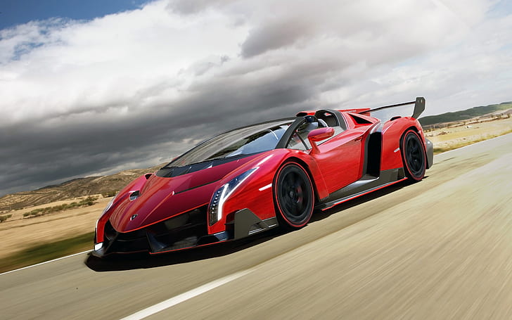 Roadster, Lamborghini, 2014, Veneno, Fondo de pantalla HD