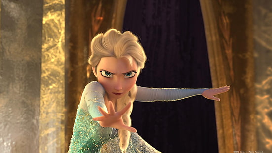 Princess Elsa, Frozen (film), film animasi, film, CGI, Wallpaper HD HD wallpaper