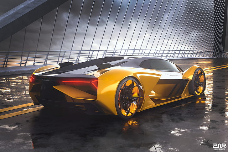 Lamborghini Terzo Millennio, Lamborghini, Concept Cars, Elektroautos, HD, 4k, 2019 Autos, Künstler, Behance, HD-Hintergrundbild