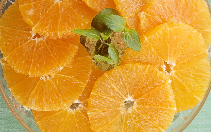 sliced oranges, orange, sliced, fruit, peeled, HD wallpaper
