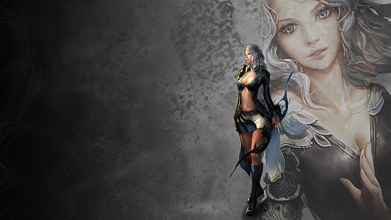 Archeage, video games, fantasy girl, archer, HD wallpaper HD wallpaper