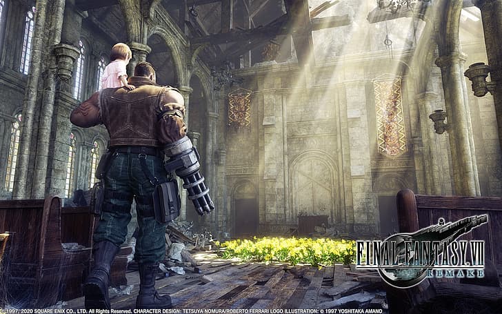 Final Fantasy VII: Remake, Final Fantasy VII, Barret Wallace, HD-Hintergrundbild