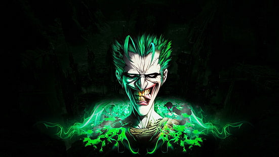 Joker Batman Black HD, joker dijital sanat, çizgi film / çizgi roman, siyah, batman, joker, HD masaüstü duvar kağıdı HD wallpaper