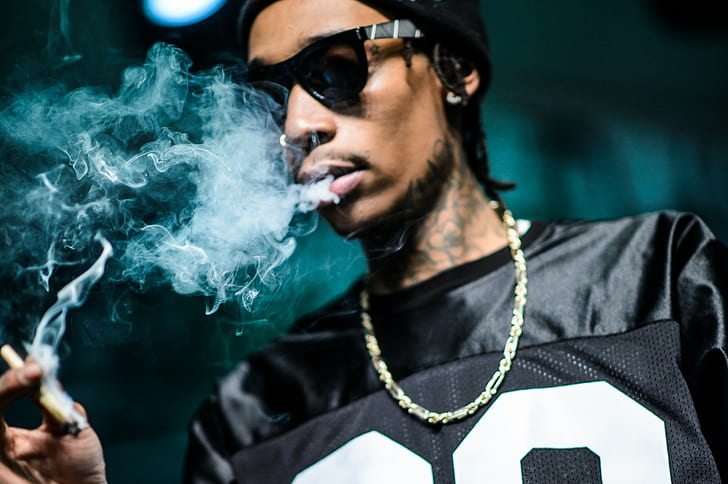 Wiz Khalifa, Rapper, Smoke, HD тапет