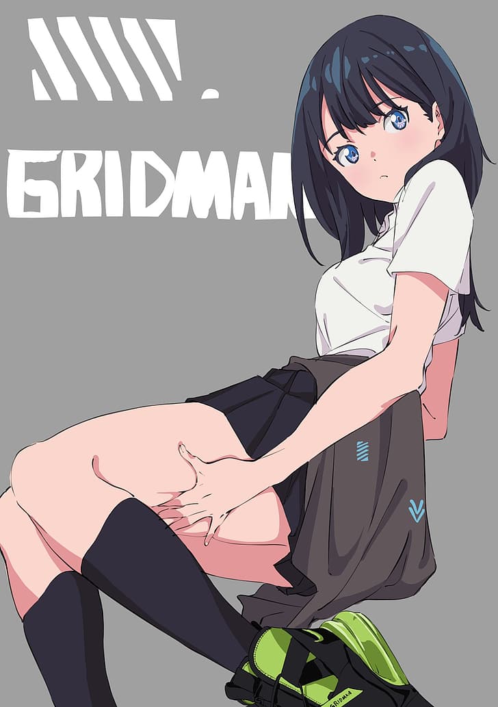 SSSS.GRIDMAN, anime, anime girls, Takarada Rikka, Wallpaper HD, wallpaper seluler