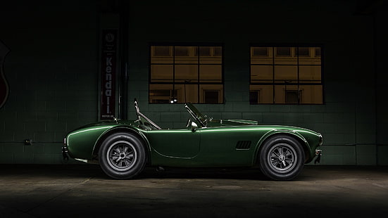 auto, grüne autos, fahrzeug, Shelby, Shelby Cobra, HD-Hintergrundbild HD wallpaper