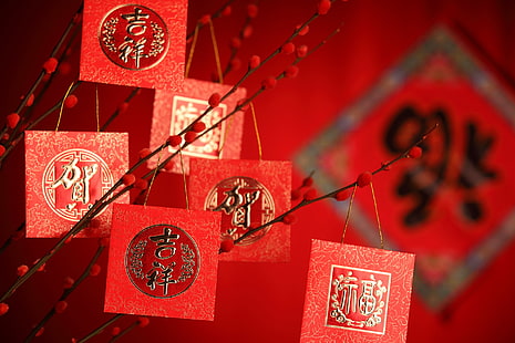 chinese new year, HD wallpaper HD wallpaper