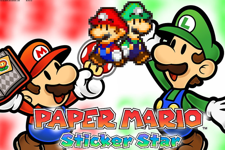 Mario, Paper Mario: Sticker Star, HD wallpaper