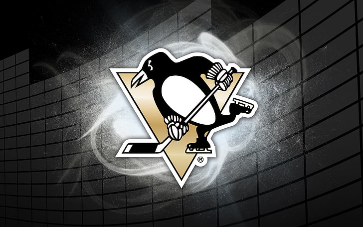 Pittsburgh Penguins-logotyp, hockey, nhl, sport, klubb, HD tapet