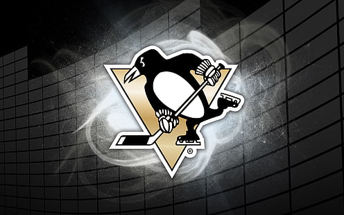 Питсбърг пингвини лого, хокей, НХЛ, спорт, клуб, HD тапет HD wallpaper