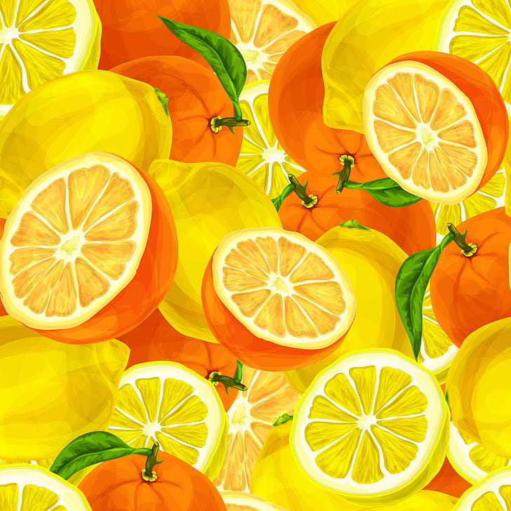fundo, laranjas, textura, citros, limões, HD papel de parede