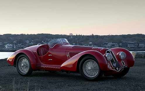 1938 Alfa Romeo 8c-2900b, рисунок 2012 года, классика, автомобили, HD обои HD wallpaper