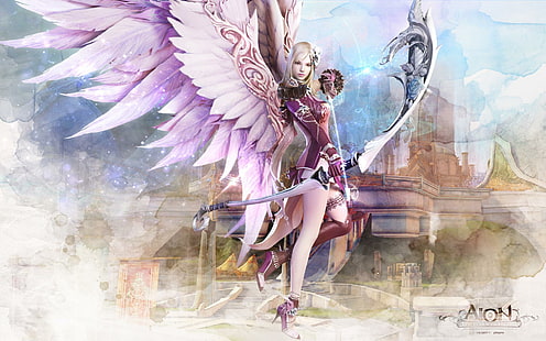 Aion Fantasy CG Archer Girl, girl, fantasy, aion, archer, fantasy girls, HD wallpaper HD wallpaper