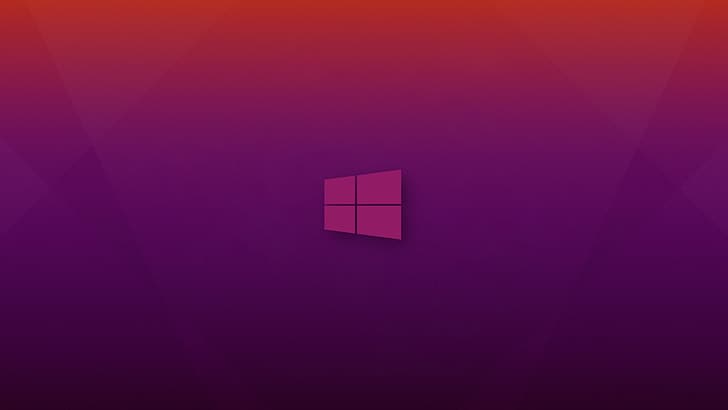  Windows  , fondo morado, morado, rosa, logo, Fondo de pantalla HD
