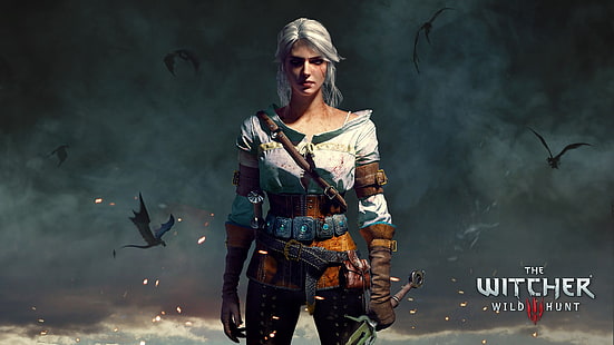 The Witcher 3: Wild Hunt, Cirilla Fiona Elen Riannon, The Witcher, Cirilla, Ciri, white hair, HD wallpaper HD wallpaper