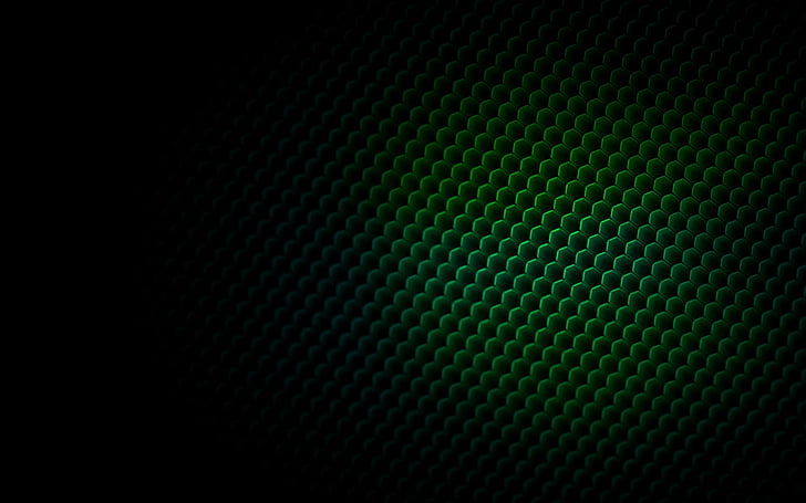 مجردة ، نمط ، ثلاثي الأبعاد ، خلية نحل ، CGI ، أخضر، خلفية HD