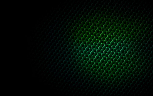 Абстракт, модел, 3D, пчелен кошер, CGI, зелен, HD тапет HD wallpaper