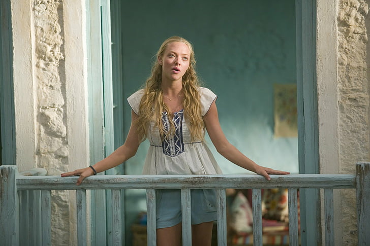 Película, Mamma Mia !, Amanda Seyfried, Fondo de pantalla HD