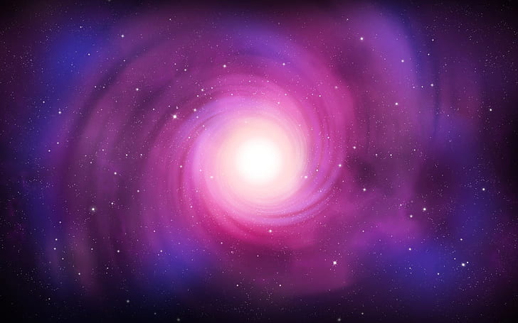 Spirala Gwiazda światło, fioletowo-niebieska ilustracja słoneczna, spirala, gwiazda, światło, Tapety HD