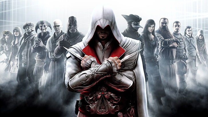 Assassin's Creed цифровые обои, Assassin's Creed II, видеоигры, Assassin's Creed, Assassin's Creed: Братство, HD обои