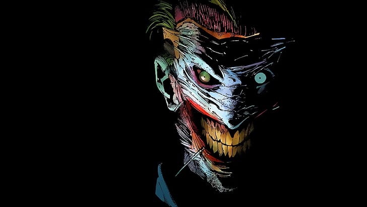 Joker, Batman, Gesicht, lachender Mann, lachend, HD-Hintergrundbild