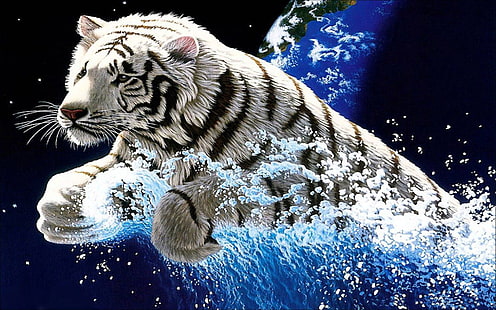 White Tiger Widescreen 3840 × 2400 Hd Wallpapers, Fond d'écran HD HD wallpaper