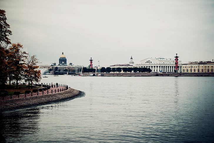 St. Petersburg, Rusia, sungai, St. Petersburg, Rusia, sungai, Neva, Wallpaper HD