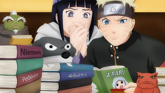 Ilustração de Naruto e Hinata, naruto, last hinata, hinata hyuga, uzumaki naruto, HD papel de parede HD wallpaper