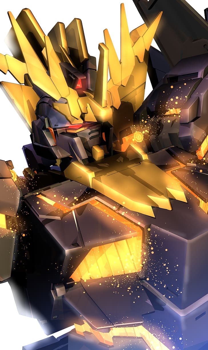 Banshee Norn อะนิเมะ mechs Gundam Super Robot Taisen Mobile Suit Gundam Unicorn งานศิลปะ ศิลปะดิจิตอล ศิลปะแฟนซี, วอลล์เปเปอร์ HD, วอลเปเปอร์โทรศัพท์