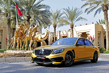 Mercedes-Benz, скулптура, Mercedes, BRABUS, S-class, W222, Rocket 900, HD тапет HD wallpaper