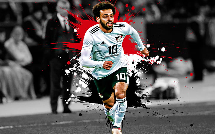 Sepak Bola, Mohamed Salah, Mesir, Wallpaper HD