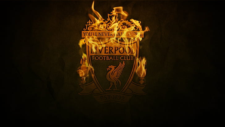 Liverpool FC, logo, YNWA, Sfondo HD