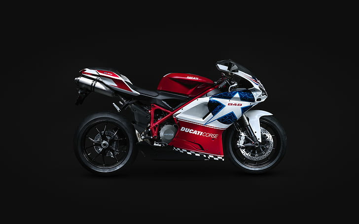 Ducati 848 Widescreen HD, велосипеды, широкоформатные, мотоциклы, велосипеды и мотоциклы, ducati, 848, HD обои