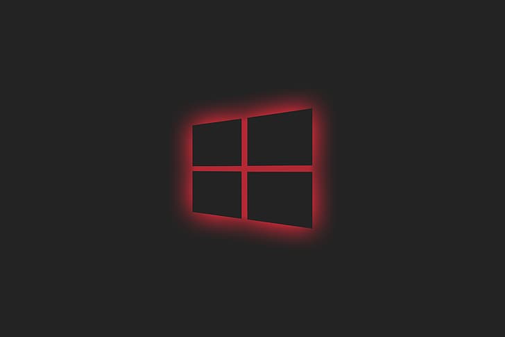 Microsoft, glowing, simple background, window, Windows 10, green, HD  wallpaper | Wallpaperbetter