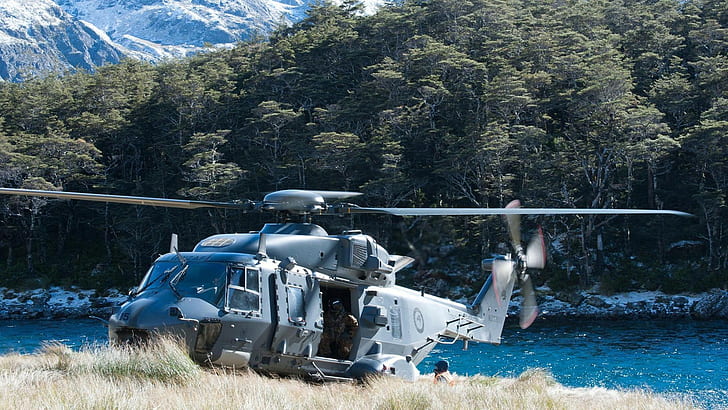 elicotteri militari soldato royal new zealand air force nhindustries nh90 aerei militari nuova zelanda, Sfondo HD