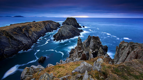 Ирландия, донегал, море, камъни, HD тапет HD wallpaper