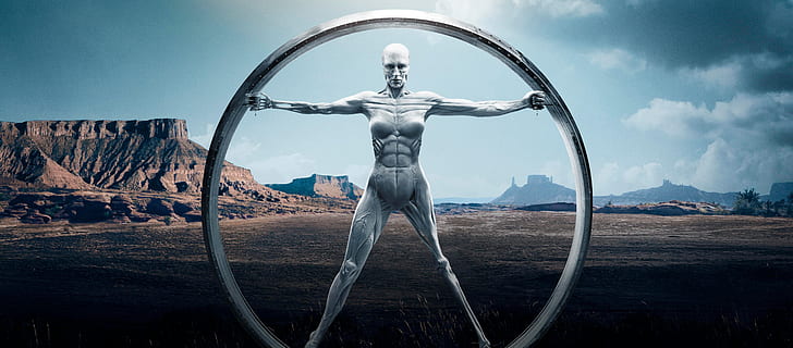 mountains, Android, muscle, hbo, westworld, HD wallpaper