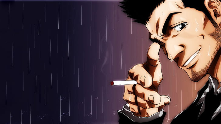 سجائر أنيمي كوروساكي إيشين مطر التبييض 1920x1080 Anime Bleach HD Art ، التبييض ، المطر، خلفية HD