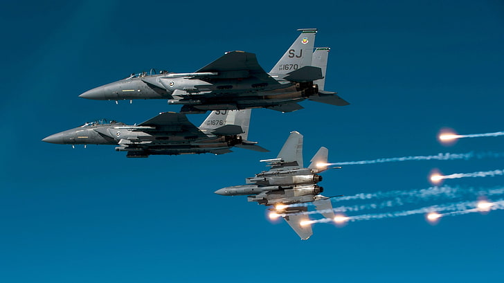 F-15イーグル、F-15ストライクイーグル、マクドネルダグラスF-15イーグル、F-15、 HDデスクトップの壁紙