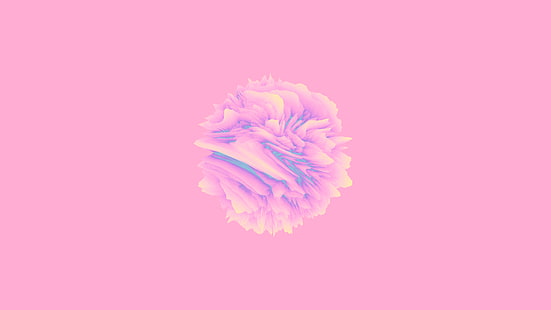 Abstrakt, Kugel, Minimalist, Pink, HD-Hintergrundbild HD wallpaper