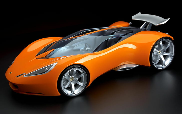 Lotus Crazy Concept, escorpión ronn naranja y negro, loco, concepto, loto, Fondo de pantalla HD