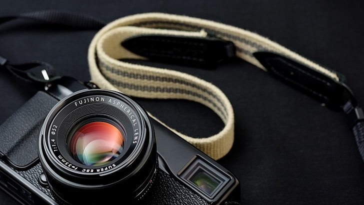 черный кожаный ремень Salvatore Ferragamo, камера, HD обои