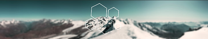 جبل ثلجي ، بدون عنوان ، شاشة ثلاثية ، جبال ، ثلج ، بولي سكيب ، فن رقمي، خلفية HD