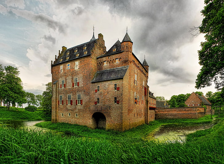 castle, netherlands, HD wallpaper