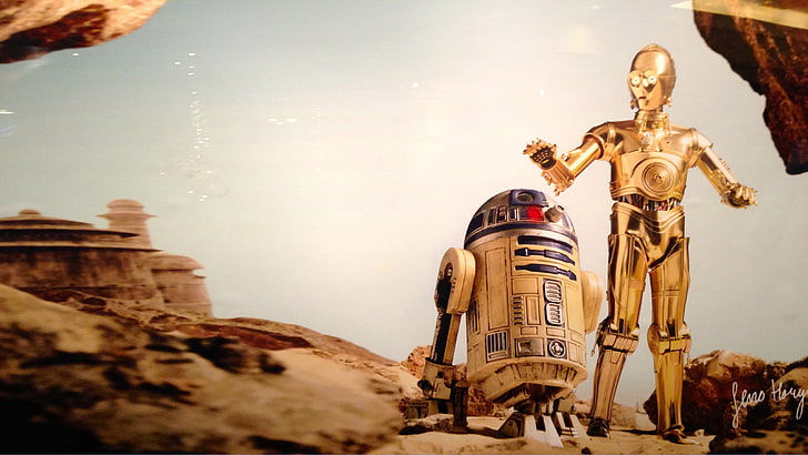 Star Wars-R2-D2 dan C-3PO-Wallpaper HD, Wallpaper HD